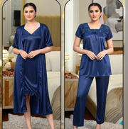 Silk Bridal Nighty 2pcs Set